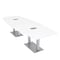 Skutchi Designs 45 in W, 144 in L, 29 in H, Engineered Wood Top, White HAR-BOT-46x143-DOU-ELEC-XD09 - alternate 1